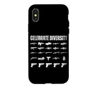 Célébrez Le Sarcasme Patriotique Vintage des vétérans de la diversité Coque pour iPhone X/XS