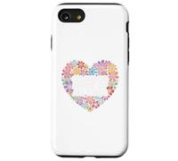 Célébrez Les Esprits de Toutes Sortes Coeur Floral Coque pour iPhone SE (2020) / 7/8