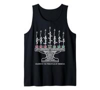 Célébrez Les principes de l'art de la Calligraphie Kwanzaa Kinara Débardeur