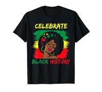 Célébrez l'histoire des Noirs - Autonomisation des Droits civils africains T-Shirt Graphique avec Valeur, Homme, Noir, S