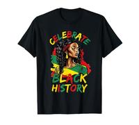 Célébrez l'histoire des Noirs - Autonomisation des Droits civils africains T-Shirt Graphique avec Valeur