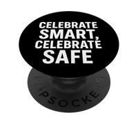 Célébrez Smart & Safe | Cadeau de la Semaine de la sécurité et du Nouvel an PopSockets PopGrip Adhésif