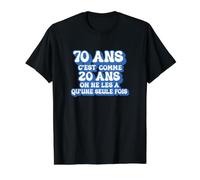 Célébrez Vos 70 Ans avec Style et Humour Cadeau Anniversaire T-Shirt Graphique avec Valeur