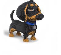 Célébrez Votre Amour Pour Les Chiens Avec Un Ensemble De Blocs De Construction Micro Mini De 9 Pouces De Long En Forme De Teckel, Un Jouet Éducatif Et Récréatif (Dachshund Dog)