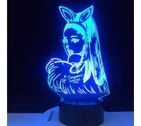 Célébrité chanteur Ariana Grande veilleuse Led capteur tactile couleur changeante veilleuse pour les Fans cadeau adulte nuit lampe chambre