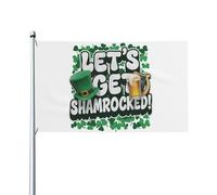 Célébrons La Saint-Patrick Avec Des Trèfles ! Drapeaux De Jardin Drôle Drapeaux Décoratif Avec Œillets Drapeau De Jardin Décoration Pour Extérieure Patio Intérieure 90X152Cm