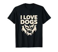 Célébrons Le Lien sincère Qui Unit « J'aime Les Chiens » T-Shirt Graphique avec Valeur