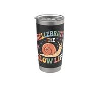 Célébrons les vibrations relaxantes de Slow Life Snail Gobelet isotherme en acier inoxydable double paroi
