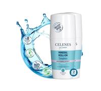 Celenes By Sweden Déodorant Minéral Thermale À Bille (2x75 Ml), Respire Deodorant Avec Effet Éclaircissant, Sans Aluminium, Sans Parabène, Roll-On Déodorant Respire, Deodorant Femme & Deodorant Homme