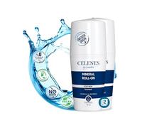 Celenes By Sweden Déodorant Minéral Thermale À Bille (2x75 Ml), Respire Deodorant Avec Effet Éclaircissant, Sans Aluminium, Sans Parabène, Roll-On Déodorant Respire, Deodorant Homme