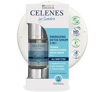 Celenes by Sweden Serum Visage Détox Énergisant Thermal 3-en-1 - Acide Hyaluronique, Algues Rouges & Eau Thermale Naturelle pour Hydratation&Protection, Convient aux Peaux Sensibles - 30ml