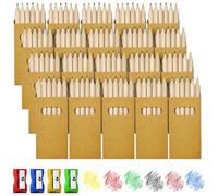 Celepoir 20 Pack Mini Crayons de Couleur, avec 6 crayons & 4 taille crayons | 120 Petits Crayons de Couleur Kit, 9cm, Multicolores, Crayons en Bois, pour Dessiner, Peindre, écrire et Prendre des Notes