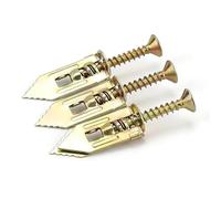 Celepoir Lot de 100 chevilles auto-perceuses pour cloison sèche avec vis galvanisées, 2 tailles, avec tournevis, vis d'ancrage autoforeuses sans pré-perçage, pour miroirs, images, cordons, étagères