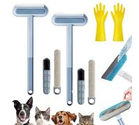 Celery 3 in 1 Pet Hair Remover, Celery Multifunctional Hair Removal Brush, Reusable, Washable, Adjustable Lint Brush for Sofas Carpets, Clothes, Bedding (2 Pcs)