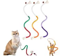 Celery Pets Cat Chew Rope,Catnip-Infused Organic Cotton Chew Rope Toys for Cats,Safe Catnip Ropes Chews Toys for Teeth Cleaning,Self-Entertainment Artifact 28 inches String (Purple+Red Green+Orange)