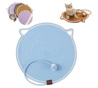 Celery Pets Clawloom Dual Scratching Pad, Dual Scratching Pad for Cats, 17”/20” Dual Scratching Pad, Cat Scratching Mat Natural Cotton Rope Cat Scratching Pad, Furniture Protector (Blue,20 inch)
