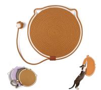 Celery Pets Dual Scratching Pad, Cat Scratch Pads, Cat Scratchers for Indoor Cats, Natural Cotton Rope Cat Scratch Pad for Indoor Cats Grinding Claws Nails (Yellow,17in)