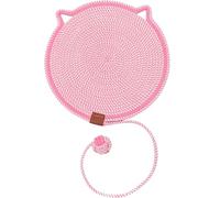 Celery Pets Dual Scratching Pad, Natural Cotton Rope Cat Scratching Mat, Upgraded Sisal Clawloom Dual Scratching Pad, for Indoor Cats,17/20in Scratching Pads with Cat Toy (Pink,17 in)