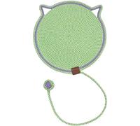 Celery Pets Dual Scratching Pad, Natural Cotton Rope Cat Scratching Mat, Upgraded Sisal Clawloom Dual Scratching Pad, for Indoor Cats,17/20in Scratching Pads with Cat Toy (Green,17 in)