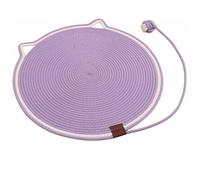 Celery Pets Dual Scratching Pad, Natural Cotton Rope Cat Scratching Mat, Upgraded Sisal Clawloom Dual Scratching Pad, for Indoor Cats,17/20in Scratching Pads with Cat Toy (Purple,20 in)