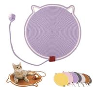 Celery Pets Dual Scratching Pad, Scratching Pads for Indoor Cats, Cat Scratch Pads, Cat Scratching mat Natural Cotton Rope Cat Scratching Pad,Large Size Cat Bed Cat Scratching Pad (17in,Purple)