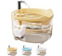 Celery Pets Water Fountain, Celerypets Triple-Filter Pet Water Fountain, 025 New 1.5L Automatic Cat Dog Fountain, for Cats Dogs Multi Pets (Yellow)