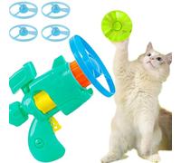 Celerypets Light-Up Flying Disc Cat Launcher Set, Cat Frisbee Launcher, Fetch Toy , Flying Toy , Includes 3 Discs 1 Luminous Toys (Blue)