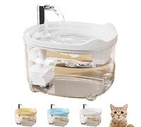 Celerypets Triple-Filter Pet Water Fountain, Celery Pets Water Fountain, 2025 New 50.72OZ/1.5L Automatic Cat Dog Fountains, for Cats Dogs Multi Pets (White)