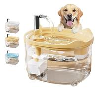 Celerypets Triple-Filter Pet Water Fountain, Celery Pets Water Fountain, Automatic 50.72oz/1.5L Drinking Fountain with Quiet Pump and LED Indicator, for Multiple Pets (Yellow)