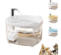 Celerypets Water Fountain, 2025 New Triple-Filter Pet Water Fountain, 50.72oz/1.5l Automatic Cat Dog Fountains, Intelligent Anti-Dry Burning, Ultra-Quiet, for Cat Dog (White)