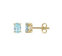 CELESTA Boucles d'oreilles bleu clair / or, Taille One Size