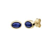 CELESTA Boucles d'oreilles bleu cobalt / or, Taille One Size