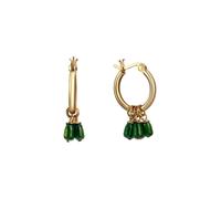 CELESTA Boucles d'oreilles jaune / vert foncé, Taille One Size