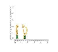 CELESTA Boucles d'oreilles jaune / vert, Taille One Size