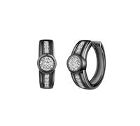 CELESTA Boucles d'oreilles noir / blanc, Taille One Size