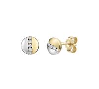 CELESTA Boucles d'oreilles or / argent / transparent, Taille One Size