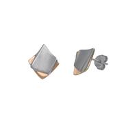 CELESTA Boucles d'oreilles or rose / gris argenté, Taille One Size