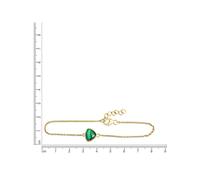 CELESTA Bracelet jaune / vert foncé, Taille One Size