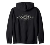 Céleste Body Voyage Soleil Lune Phase Cosmique Minimaliste Sweat à Capuche