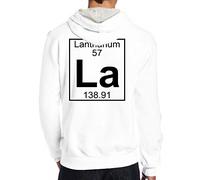 Celeste Luke Mens Hoodies Back Print Sweat à capuche personnalisé pour homme Chevaux sauvages Chevaux, blanc, XL