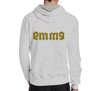 Celeste Luke Mens Hoodies Back Print Sweats à capuche personnalisés Que diriez-vous d'une belle tasse chaude de pull LMAO personnalisé en mélange graphique, Gris, XL