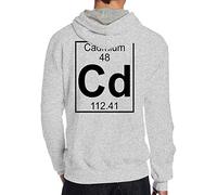 Celeste Luke Mens Hoodies Back Print Sweats à capuche personnalisés Tatouage de cheval Darr Pull mélangé graphique personnalisé, Gris, M