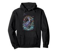 Céleste Shoebill Cigogne Zodiaque Oiseau Espace Illustration Sweat à Capuche