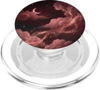 Céleste Stardust Dark Romantism Red Sunset Ethereal Moon PopSockets PopGrip pour MagSafe