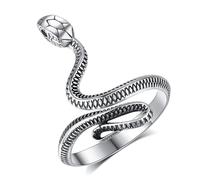 CELESTIA Bague Femme Argent 925 Reglable Serpent Dragon Nœud de Sorcière Arbre de Vie Bague Ajustable Bijoux Cadeau Femme