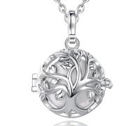 CELESTIA Bola Grossesse Collier Bola de Grossesse Arbre de Vie Collier Femme Enceinte Bijoux Grossesse Maman 76~114 CM Chaînes