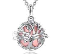 CELESTIA Bola Grossesse Original Collier Bola de Grossesse Argent Arbre de Vie Pendentif Carillon Bijou Femme Enceinte Cadeau