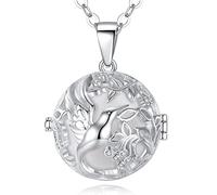 CELESTIA Colibri Bola Grossesse Collier Bola de Grossesse Plaqué Argent Collier Grossesse Femme Enceinte Bijoux Cadeau Maman Cadeau Grossesse Future Maman