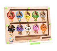 Celestia Jeu de Tri Montessori, Jeux Labyrinthe Magnetique Enfant, Parcours de Motricité Fine Jouet Bois Montessori Apprendre Les Couleurs Jeu de Comptage Et Tri Jeux Educatif Cadeau 3 4 5 Ans