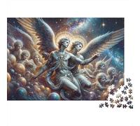 Celestial Angels in Space Puzzle 1000 Pièces Educa Jouet en Bois Jeu D'Intelligence Décoration Intérieure Jeu Éducatif Challenge Toy Adultes & Enfants des 14 Ans 52x38cm/1000pcs